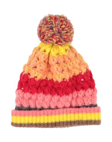 Circus Hotel Woman Hat Yellow Size S/m Wool, Alpaca Wool, Polyamide, Elastane In Multi