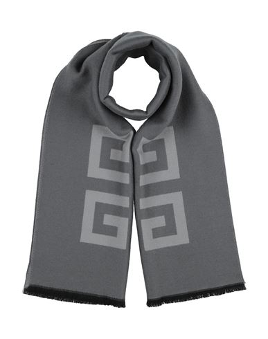 Givenchy Man Scarf Grey Size - Virgin Wool In Gray
