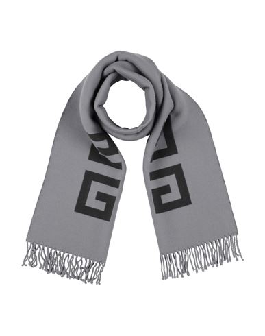 Givenchy Man Scarf Grey Size - Virgin Wool In Gray