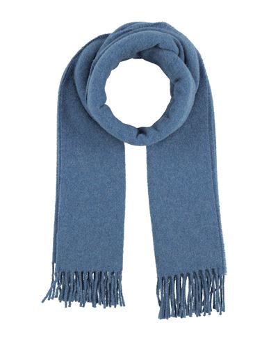 Caractere Caractère Woman Scarf Azure Size - Virgin Wool In Blue