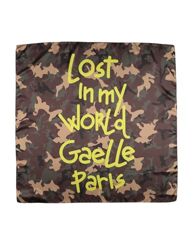 Gaelle Paris Gaëlle Paris Woman Scarf Military Green Size - Polyester In Green
