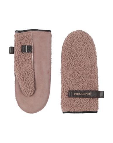 Parajumpers Woman Gloves Light Brown Size M Sheepskin, Shearling In Brown