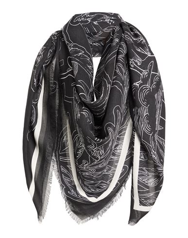Givenchy Man Scarf Charcoal Size - Modal, Cashmere In Gray