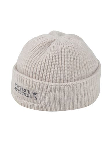 Emporio Armani Toddler Boy Hat Beige Size 4 Recycled Wool, Recycled Polyamide In Gray