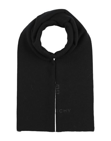 Givenchy Man Scarf Black Size - Wool, Cashmere In Black
