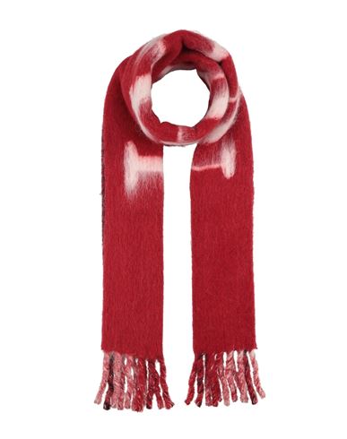 Lanvin Woman Scarf Red Size - Wool, Polyamide, Alpaca Wool, Mohair Wool In Red