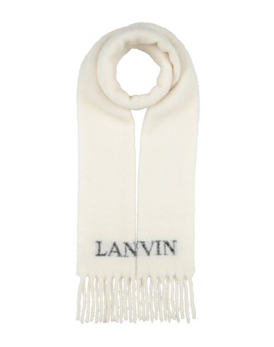 Lanvin Woman Scarf Ivory Size - Alpaca Wool, Polyamide, Wool In White