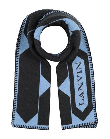 Lanvin Woman Scarf Light Blue Size - Wool, Polyamide, Virgin Wool, Silk In Blue