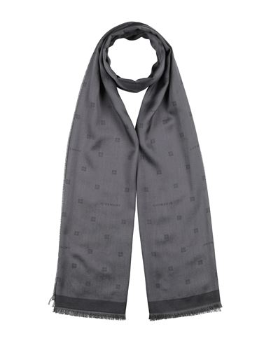 Givenchy Woman Scarf Slate Blue Size - Silk, Cotton In Blue