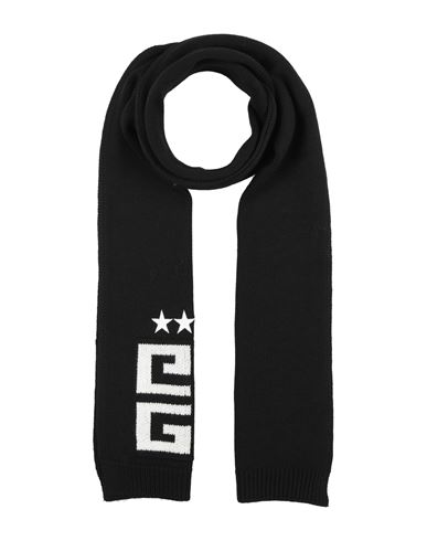 Givenchy Man Scarf Black Size - Wool In Black
