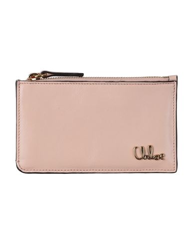 Chloé Woman Coin Purse Blush Size - Calfskin In Pink