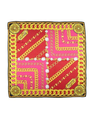 Versace Jeans Couture Woman Scarf Red Size - Silk In Multi