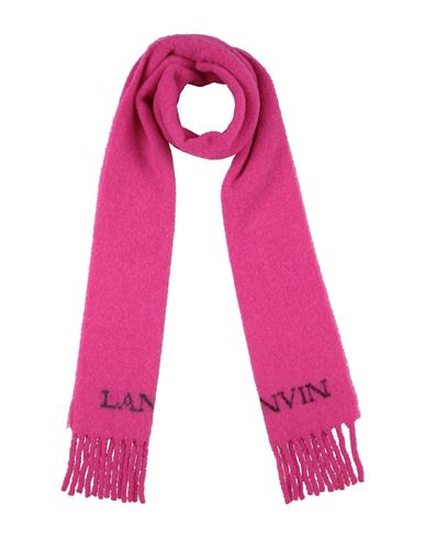 Lanvin Woman Scarf Fuchsia Size - Alpaca Wool, Polyamide, Wool In Pink