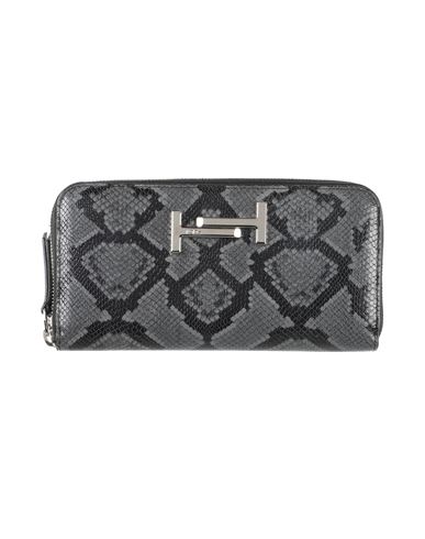 Tod's Woman Wallet Black Size - Leather In Black