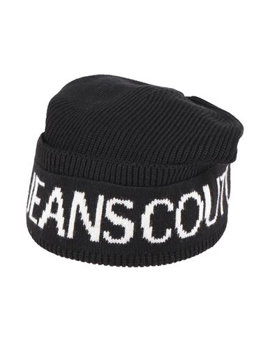Versace Jeans Couture Man Hat Black Size Onesize Acrylic, Wool In Black