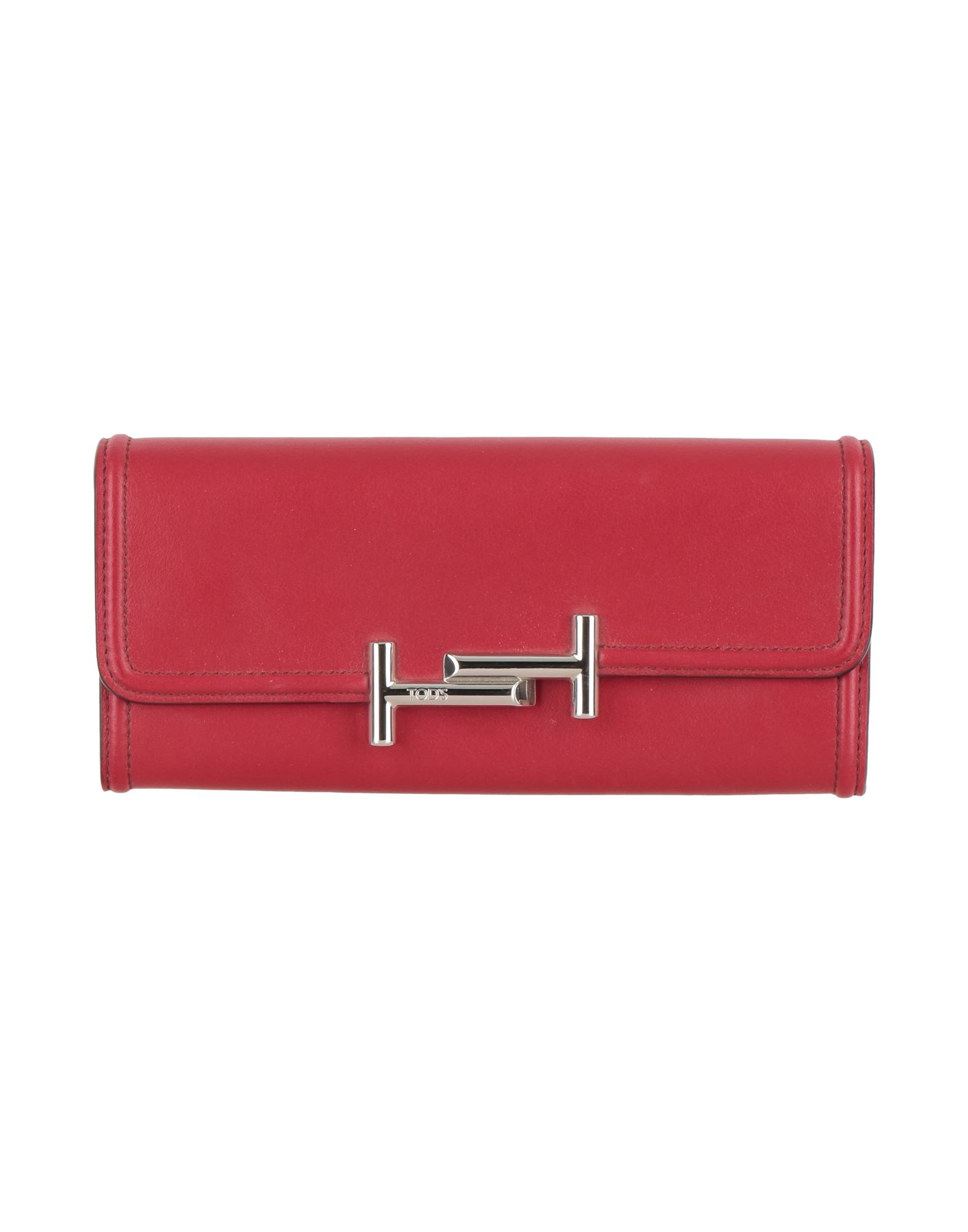 TOD'S トッズ グレー 赤 バイカラー長財布 TOD'S - トッズ／TOD'S 長財布 財布 ウォレット レディース 女性