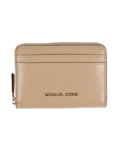 Michael Michael Kors Woman Wallet Camel Size - Leather In Sand