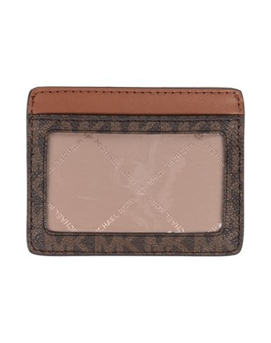 Michael Michael Kors Woman Cardholder Brown Size - Leather