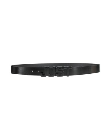 Just Cavalli Man Belt Black Size 39.5 Leather In Black
