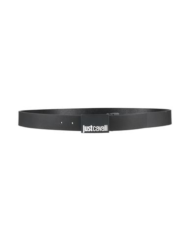 Just Cavalli Man Belt Black Size 39.5 Leather In Black