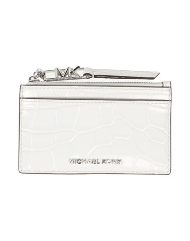 Michael Michael Kors Woman Cardholder White Size - Leather