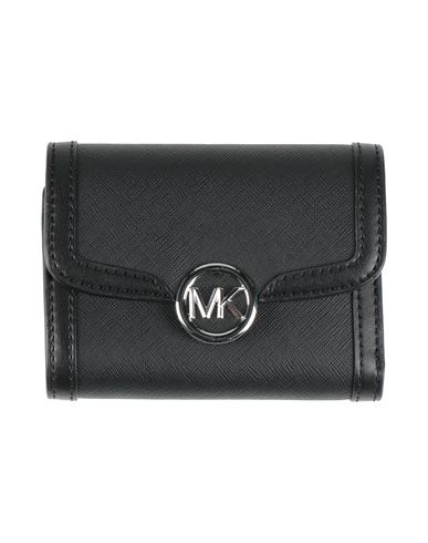 Michael Michael Kors Woman Wallet Black Size - Pvc - Polyvinyl Chloride, Polyester