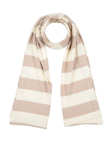 Soho-t Woman Scarf Ivory Size S Cotton, Viscose In White