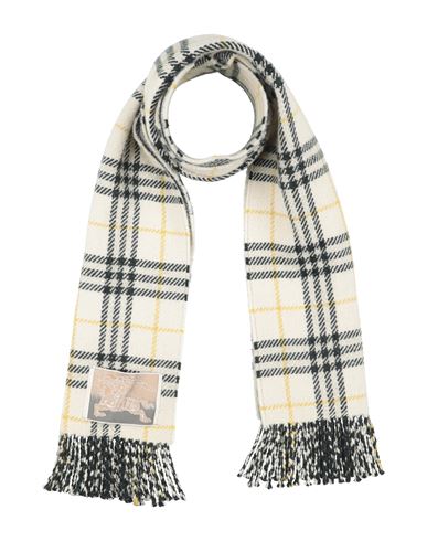 Burberry Woman Scarf Ivory Size - Cashmere, Wool In White