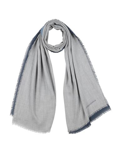 Emporio Armani Man Scarf Navy Size - Modal In Blue