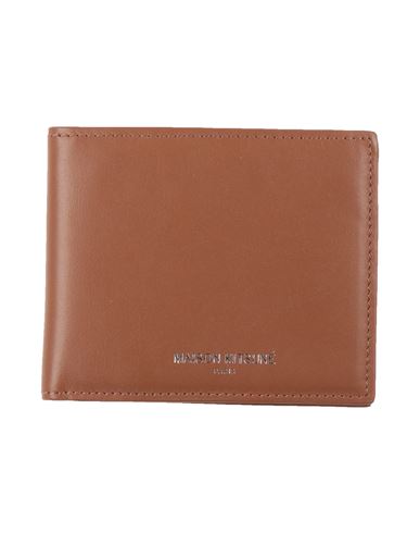 Maison Kitsuné Woman Wallet Tan Size - Cow Leather In Blue