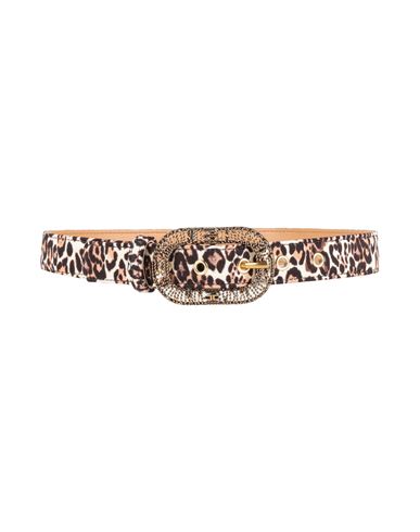 Elisabetta Franchi Woman Belt Beige Size 6 Textile Fibers In Sand
