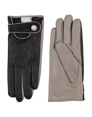 Piquadro Woman Gloves Grey Size Onesize Leather In Gray