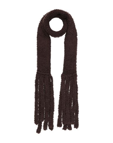 Lanvin Woman Scarf Dark Brown Size - Cashmere, Wool, Polyamide