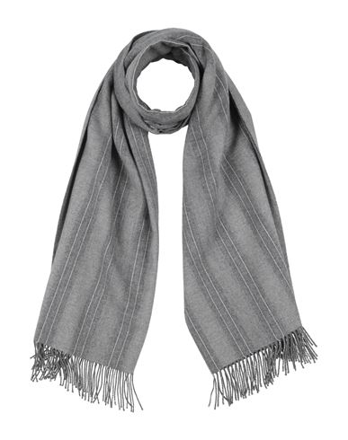 Brunello Cucinelli Woman Scarf Grey Size - Cashmere, Viscose, Silk, Polyester, Polyamide In Gray