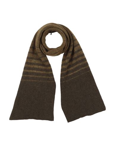 Masnada Man Scarf Military Green Size - Wool, Mohair Wool, Polyamide In Green