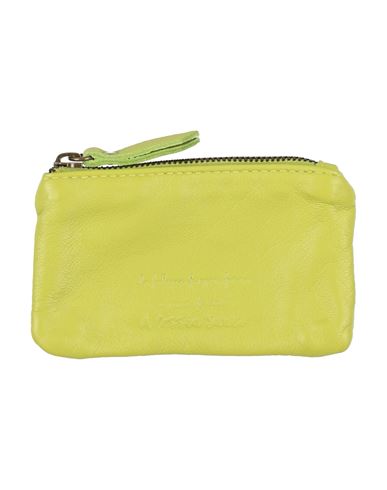 Alessia Santi Woman Pouch Lime Green Size - Sheepskin In Green