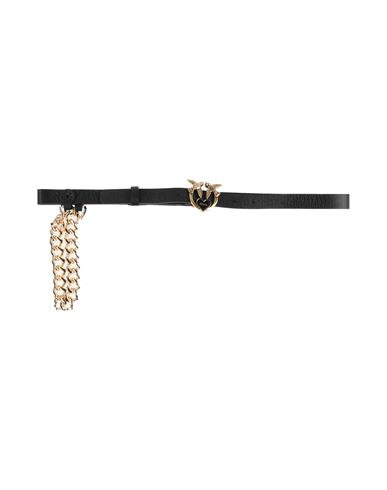 Pinko Woman Belt Black Size M Leather In Black