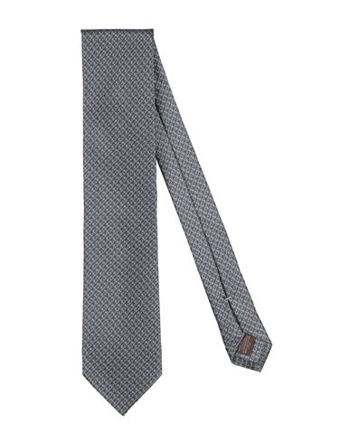 Canali Man Ties & Bow Ties Slate Blue Size - Silk In Blue