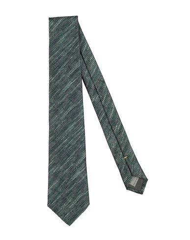 Canali Man Ties & Bow Ties Green Size - Silk In Green