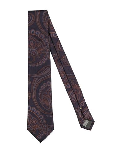 Canali Man Ties & Bow Ties Dark Purple Size - Silk In Purple