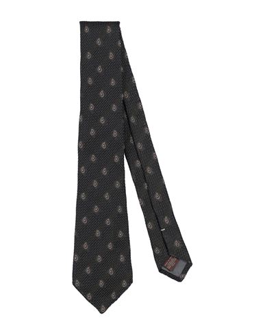Canali Man Ties & Bow Ties Charcoal Size - Silk In Gray