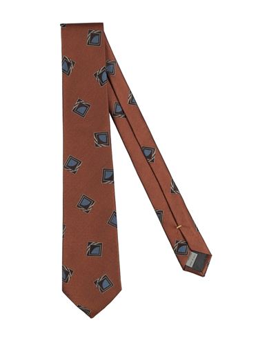 Canali Man Ties & Bow Ties Brown Size - Silk In Brown