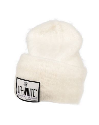 Off-white Man Hat White Size Onesize Mohair Wool, Polyamide, Wool In White