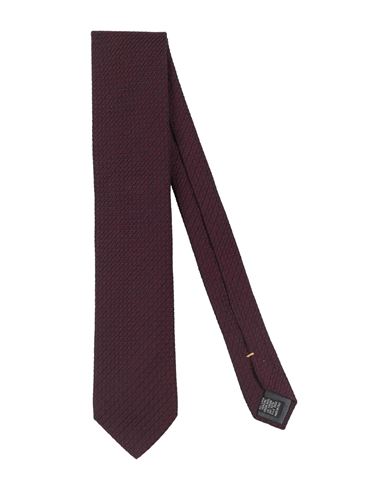 Canali Man Ties & Bow Ties Burgundy Size - Wool, Silk In Red