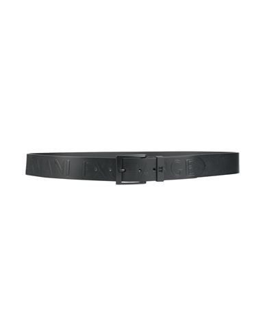Armani Exchange Man Belt Black Size Onesize Cow Leather In Black