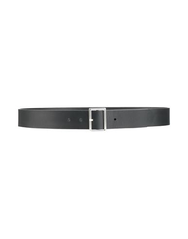 Sandro Man Belt Black Size 3 Bull Skin, Zamak In Black