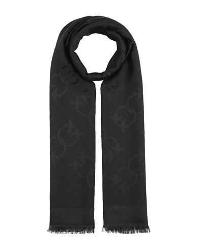 Pinko Woman Scarf Black Size - Acrylic, Modal, Wool, Cashmere In Black
