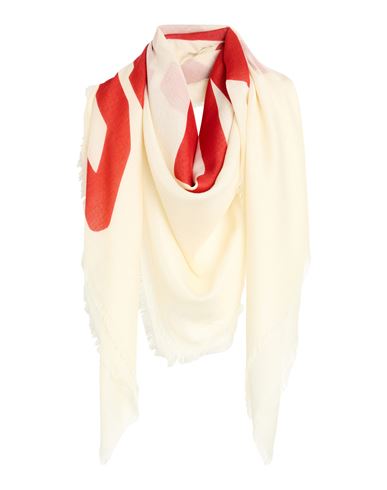 Givenchy Woman Scarf Ivory Size - Cashmere, Silk In Neutral