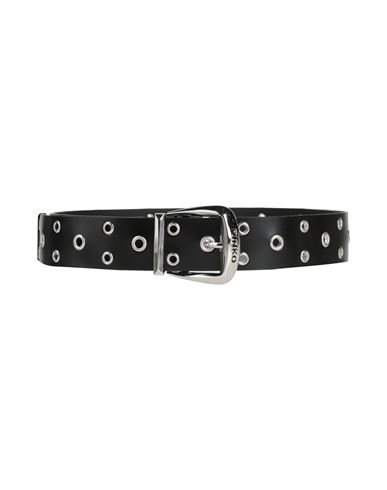 Pinko Woman Belt Black Size M Calfskin In Black