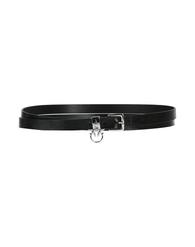 Pinko Woman Belt Black Size L Recycled Fibers, Polyurethane, Polyester, Viscose In Black